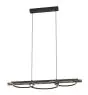 Eglo Pendelleuchte Boyal Holz Schwarz, Rostig 40.5W 3600lm - 830 Warmweiß | Dimmbar